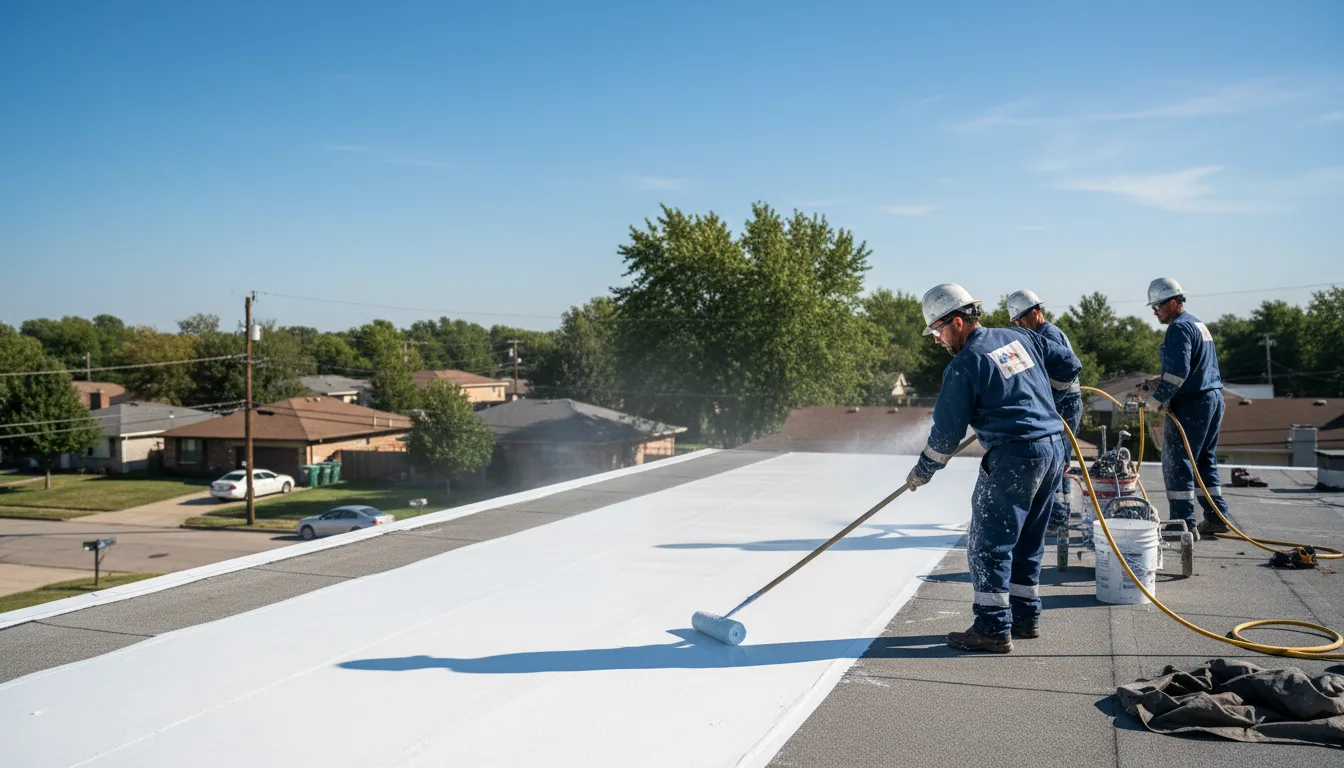 Commercial roof coating in Orange Grove, TX near me
